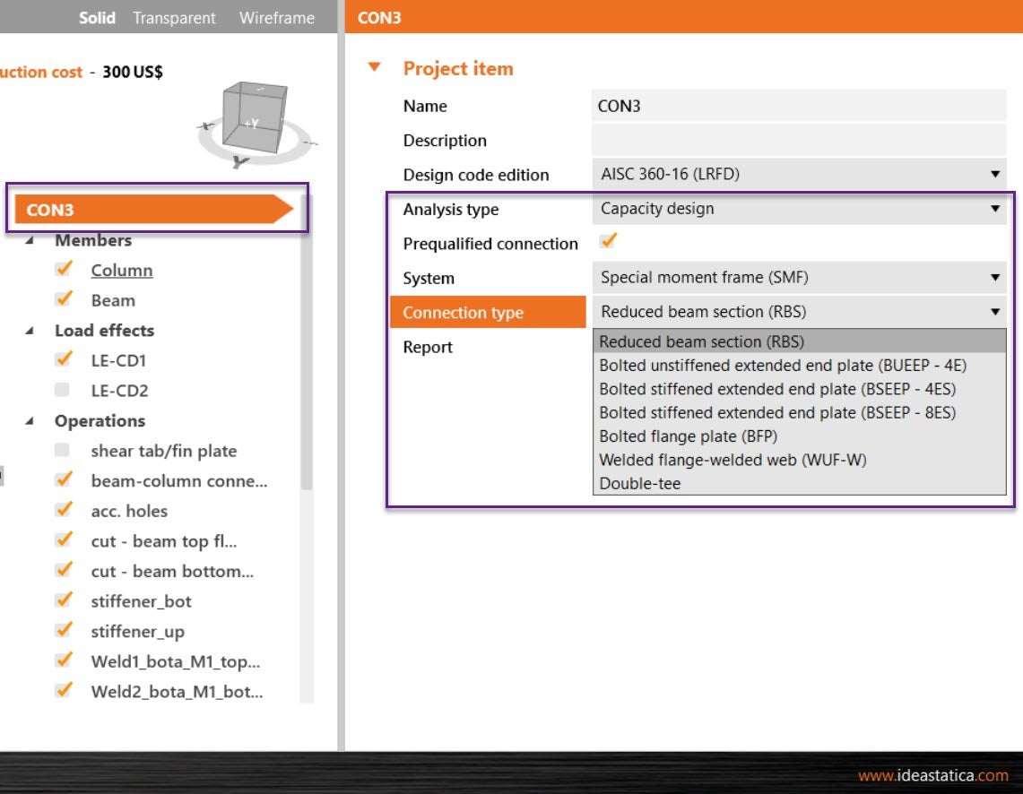 AISC 358 Prequalified Moment Connection Checks are here IDEA StatiCa
